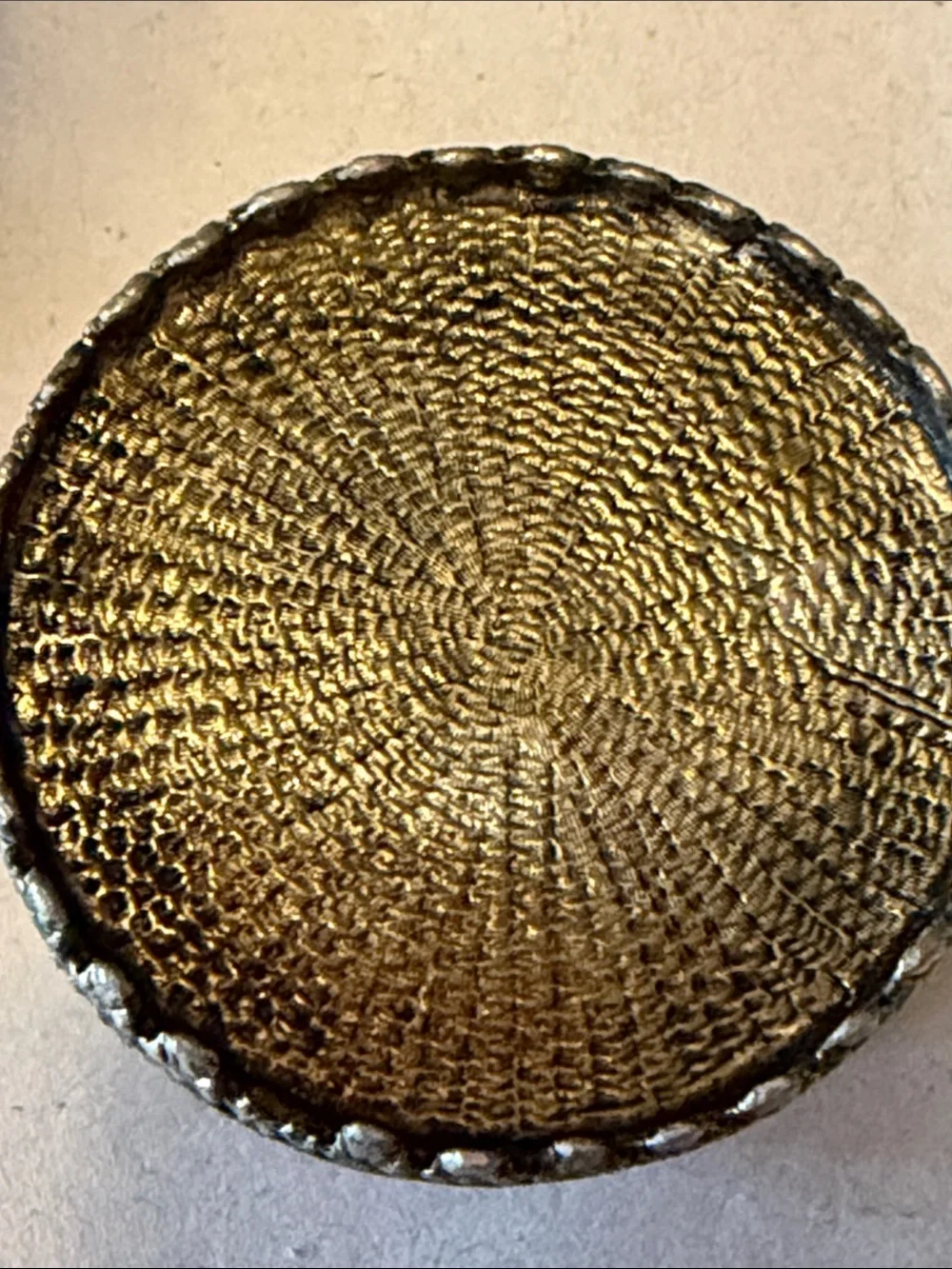 Antique filigree metal toothpick or cocktail pick holder.  Poodle on side.